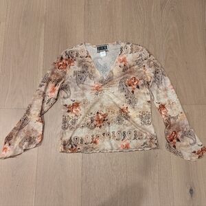 Y2K Forenza peasant blouse